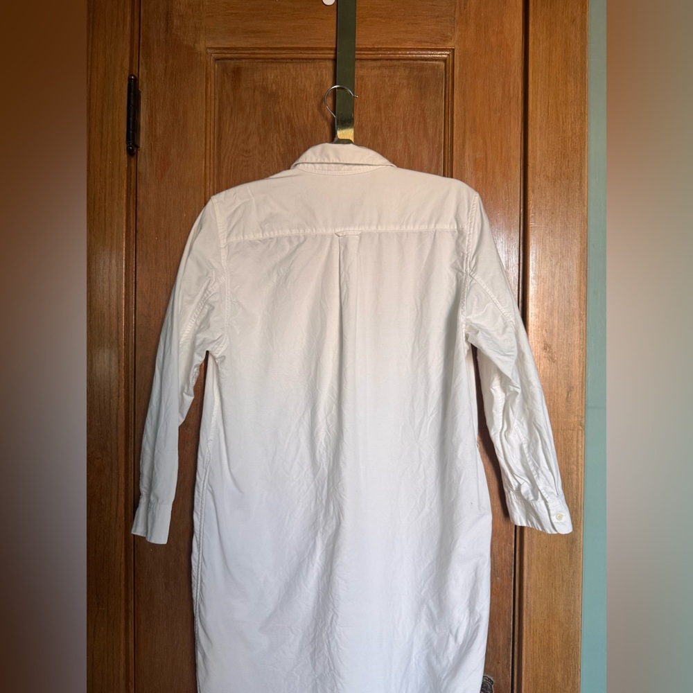 Gap white cotton poplin shirt dress - Picture 8 of 11